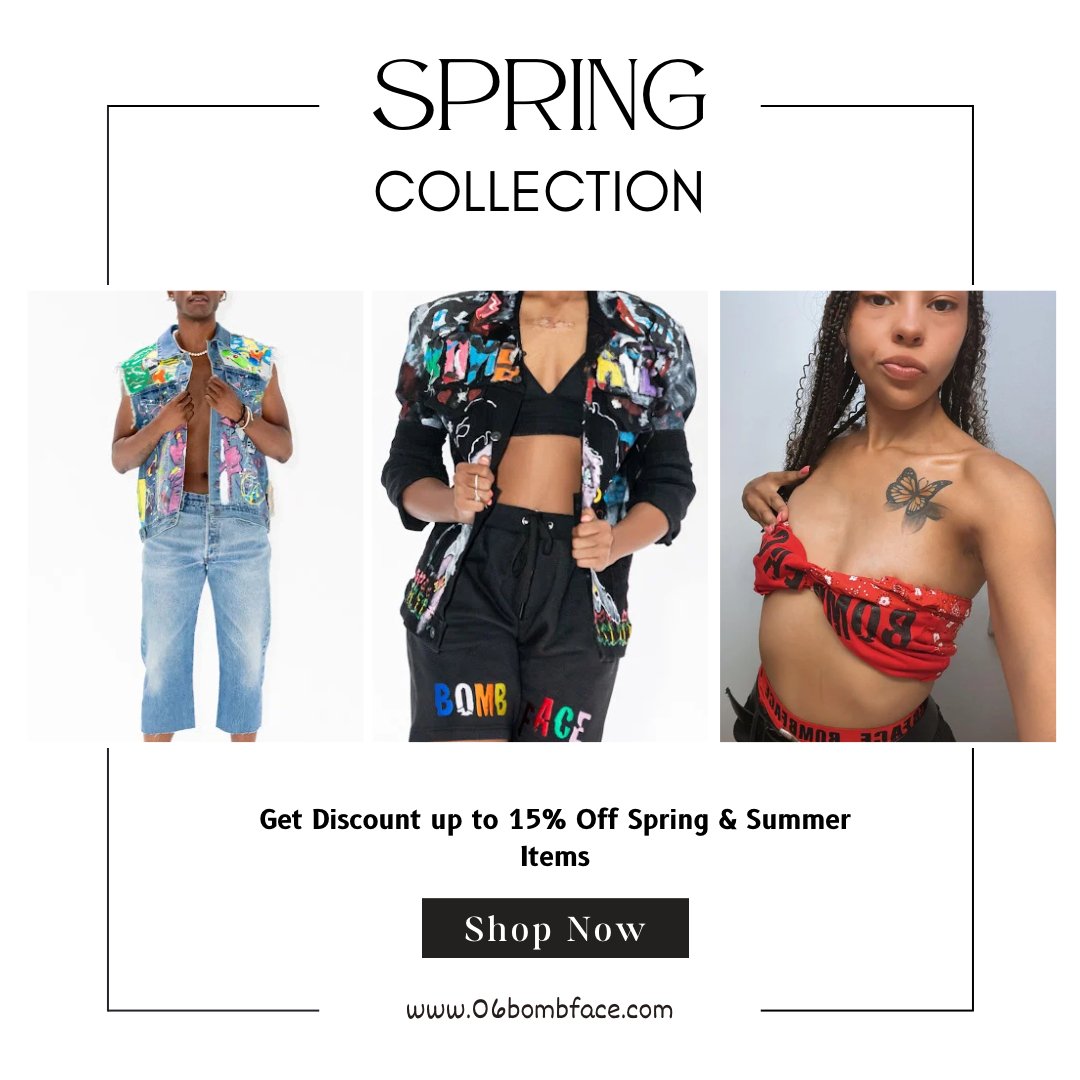 Spring & Summer Collection - BombFace Brand