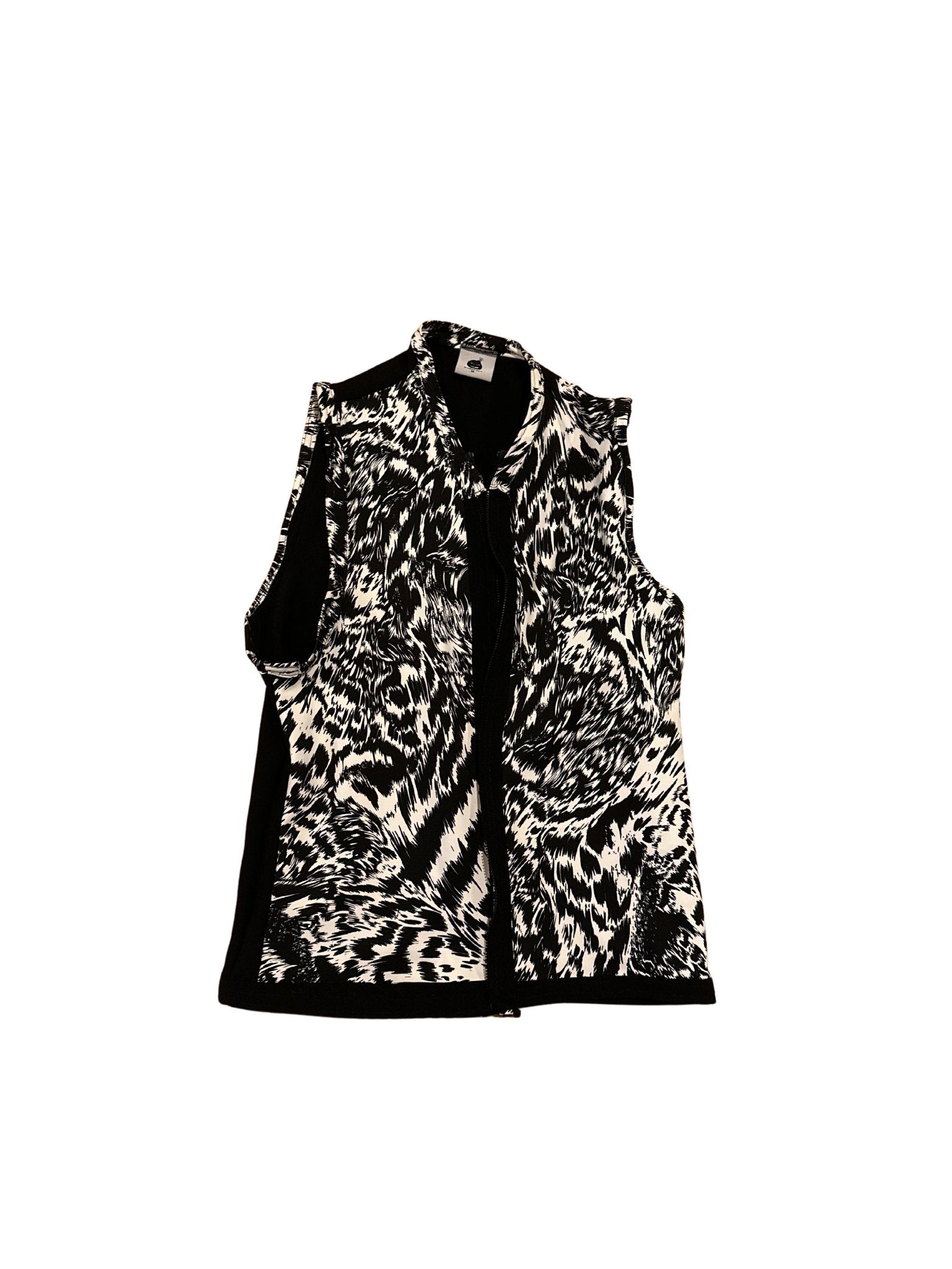 Custom Black & White Balenciaga Fabric 2 Piece Vest, Capri Pant - BombFace Brand