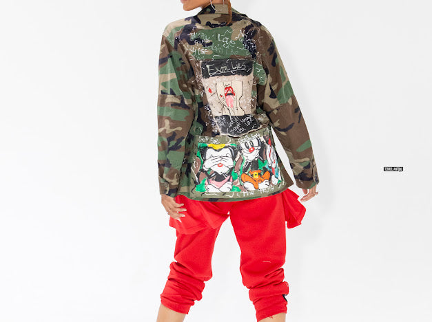 Custom Vintage Camo Jacket