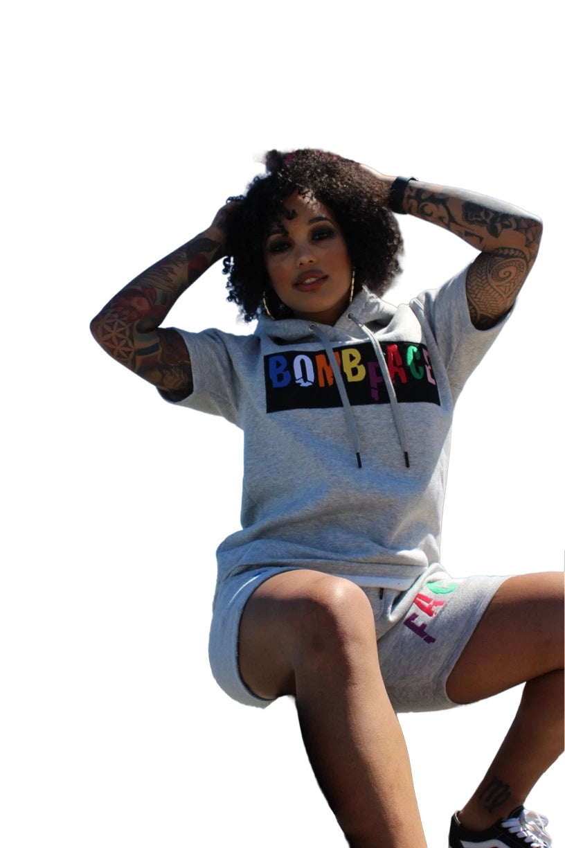 Nameplate Short sleeve hoodie