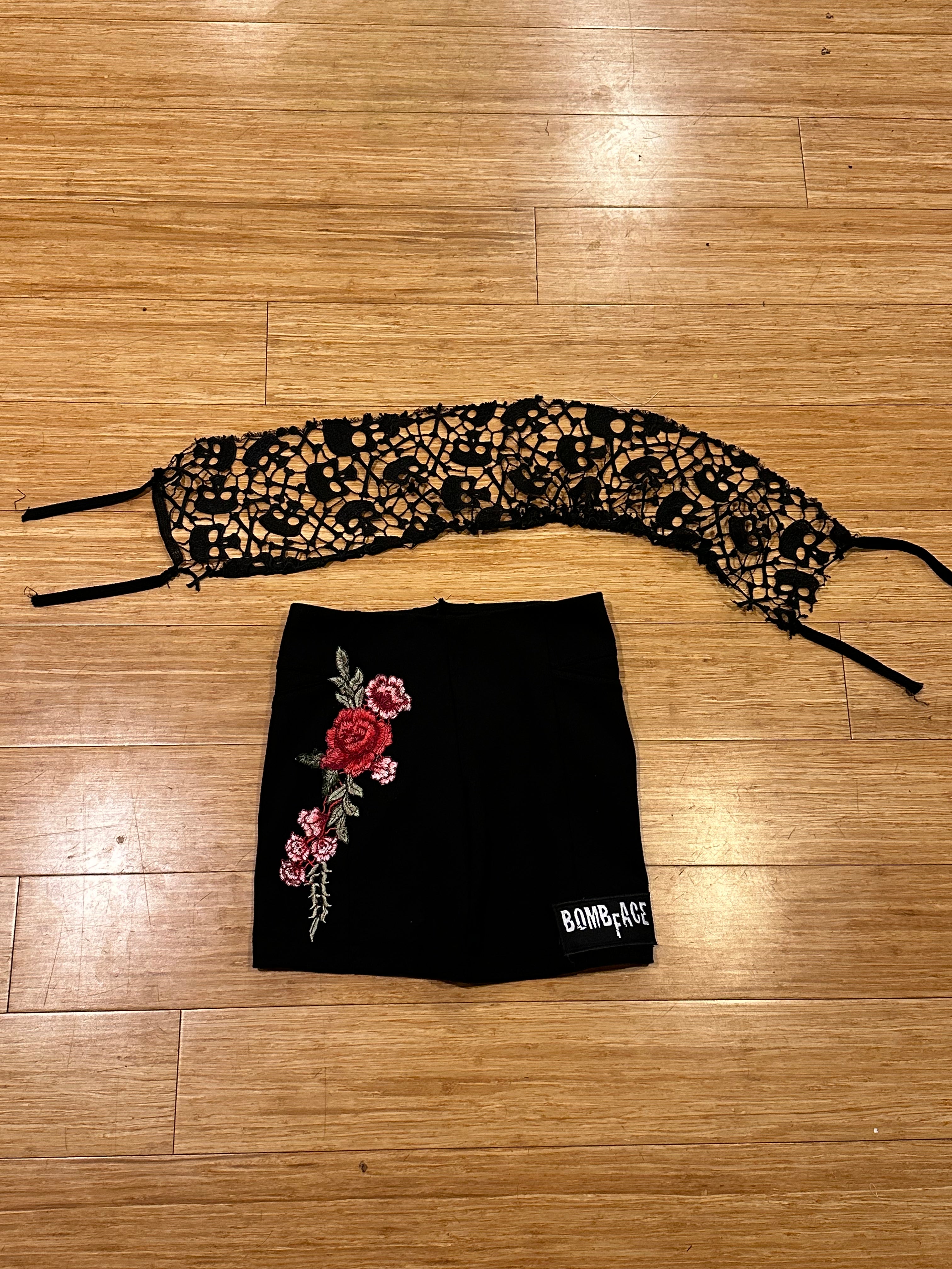 Custom Rose Skirt with Lace Top