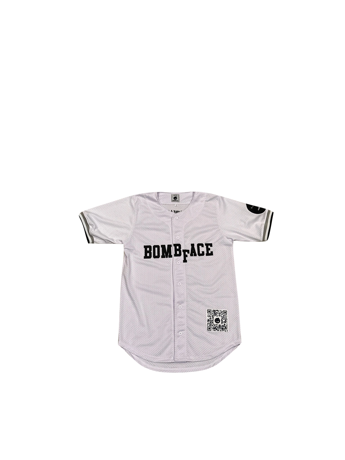 White baseball jersey, white button up baseball jersey, white baseball jersey with black lettering. white cotton baseball jersey. Baseball jersey