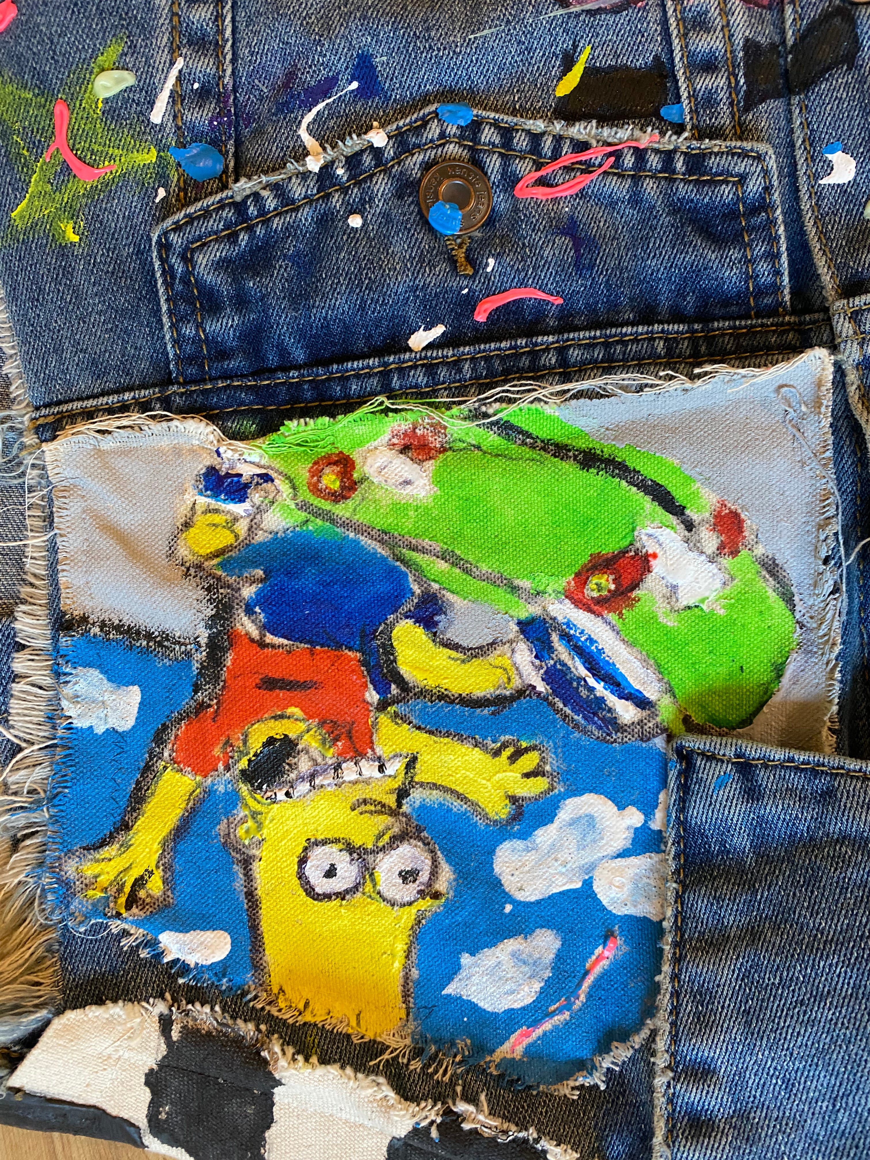 Custom Jean Vest - BombFace Brand