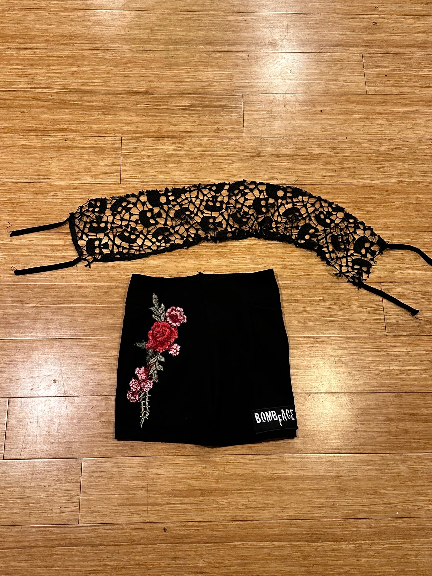 Custom Rose Skirt with Lace Top