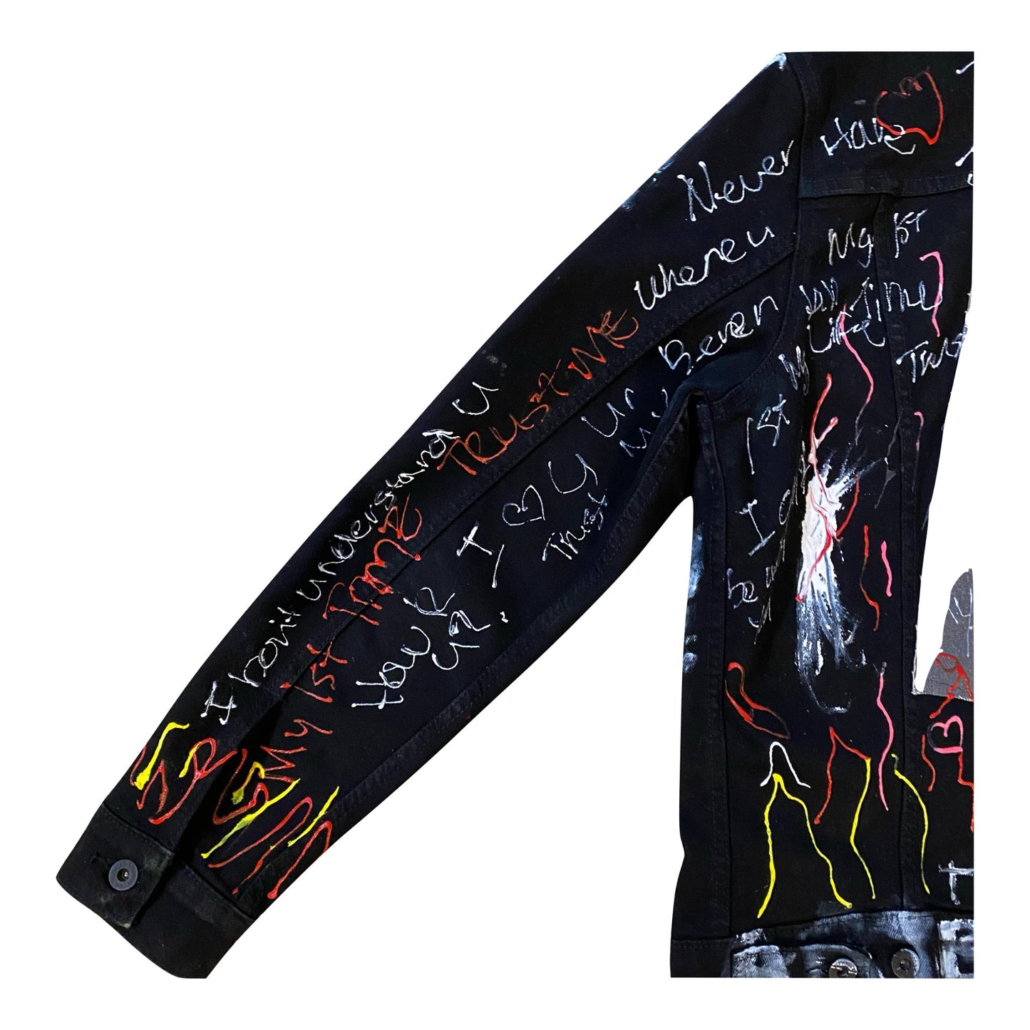 Custom Black Jean Jacket - BombFace Brand