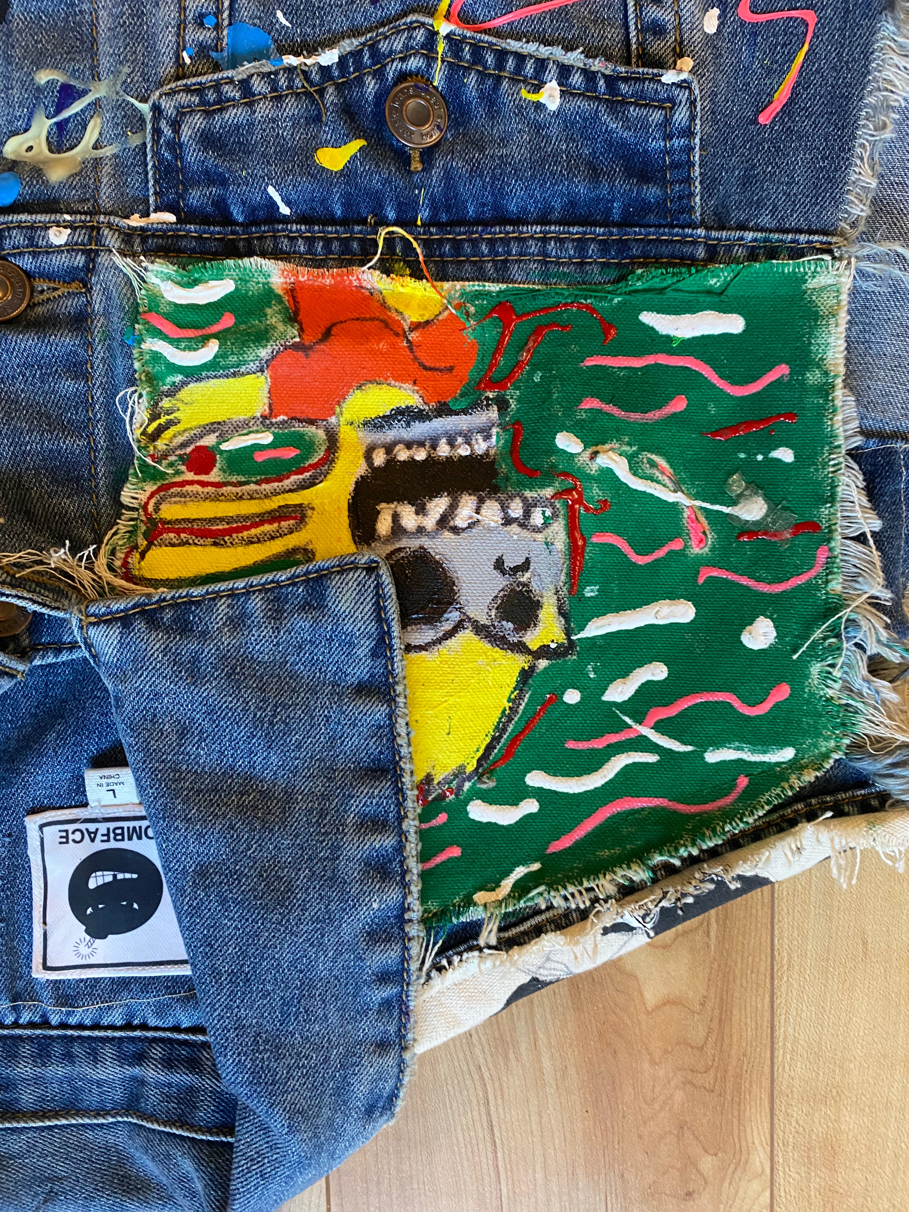 Custom top jean vest