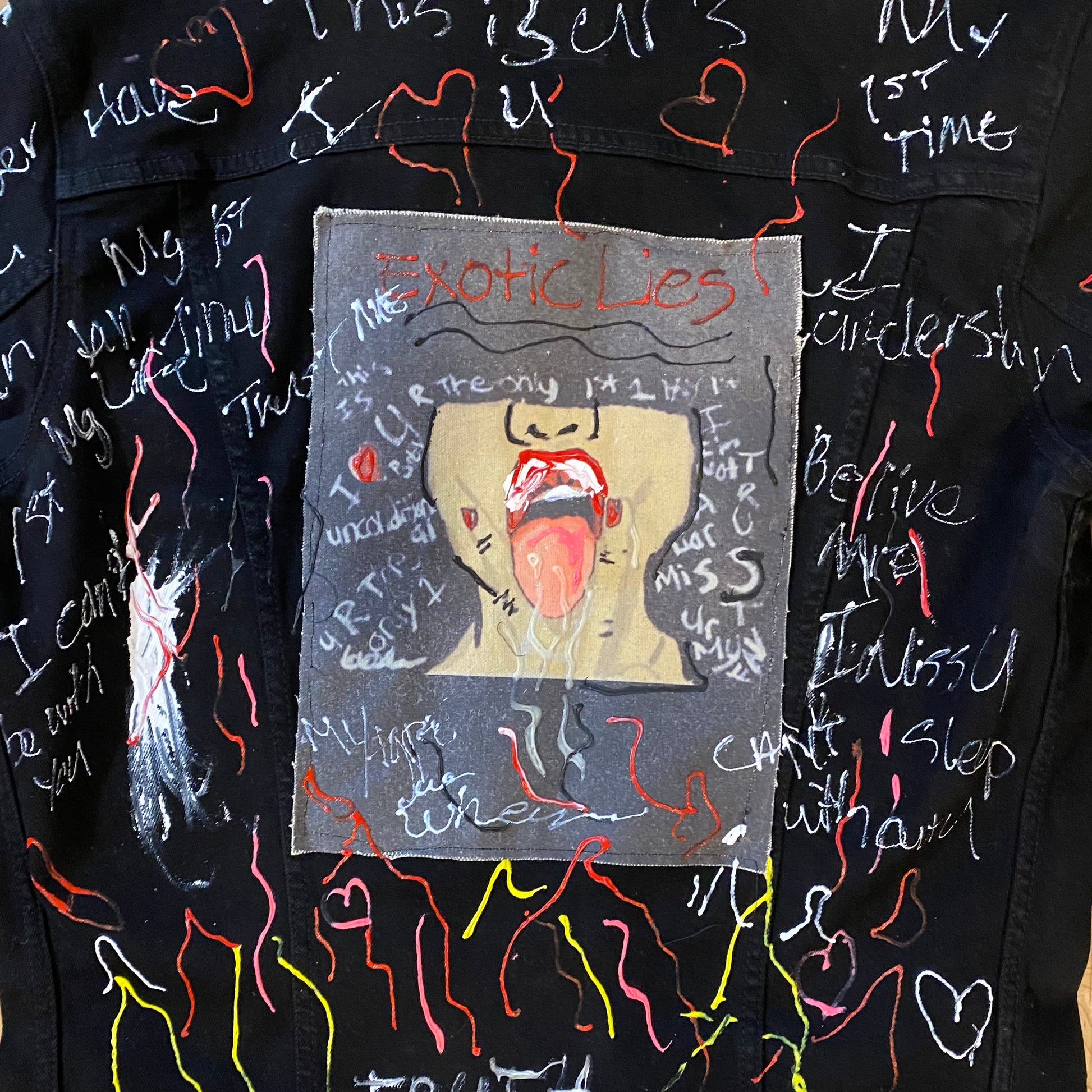 Custom Black Jean Jacket - BombFace Brand