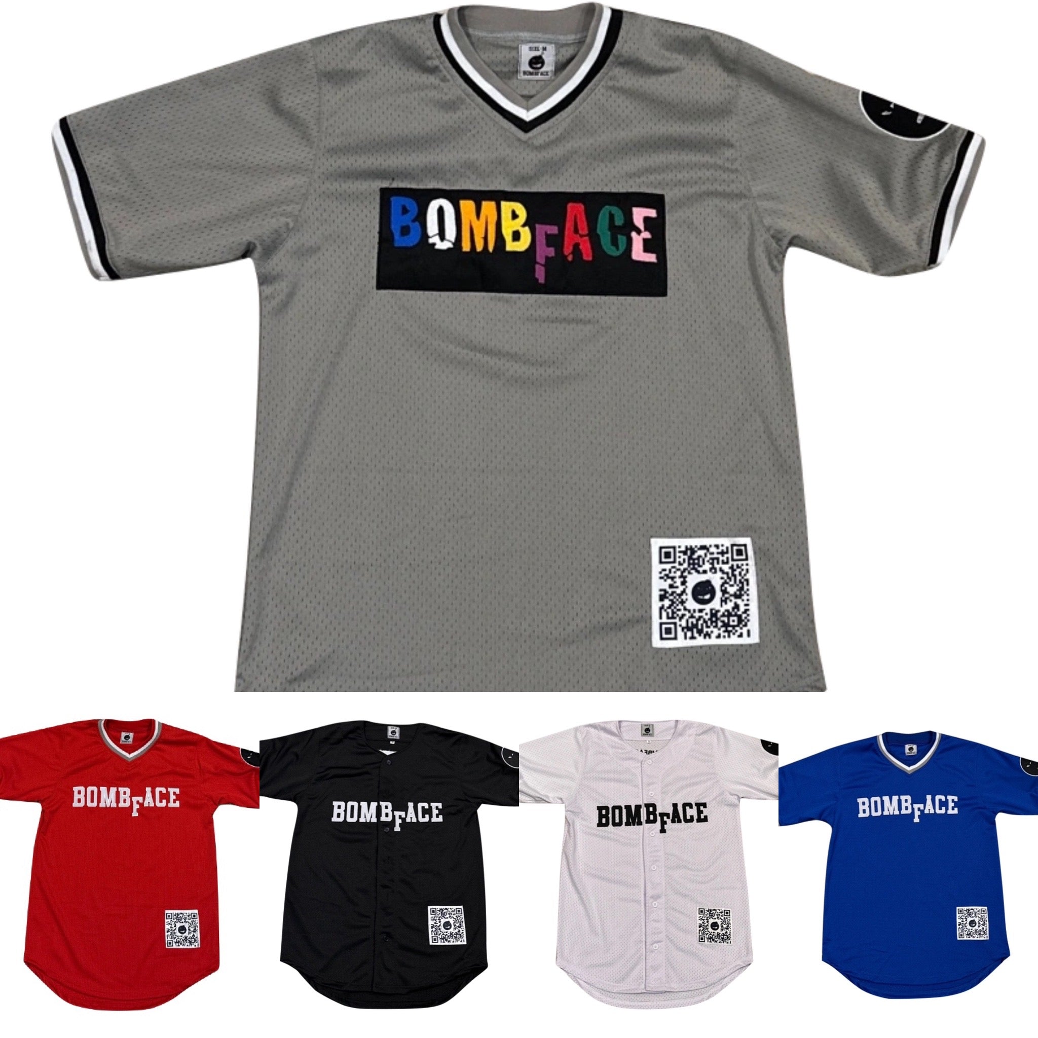 Camiseta de béisbol BombFace